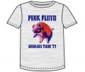 Pink Floyd Animals Concert Performance Tour 1977 Men's Gray T-shirt