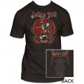 Jethro Tull 1975 Concert Tour Men's Black Vintage T-shirt