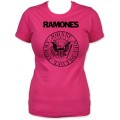 Ramones Presidential Seal Logo Women's Pink T-shirt