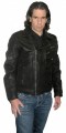 Indian Motorcycle Ranger Black Leather Riding Jacket - Front
