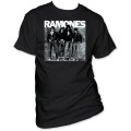 Ramones Debut Album Cover Artwork Men's Black T-shirt