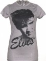 Elvis Presley Photograph Women's Silver T-shirt
