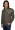 Roar Clothing Glory Bound Winged Crest with Rhinestones Men's Brown Long Sleeve Button Up Shirt - Front