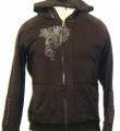 Roar Clothing Eagle Graphic Men's Brown Hoodie Sweatshirt