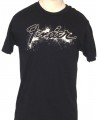 Fender Guitar Logo in Paint Men's Navy Blue T-shirt